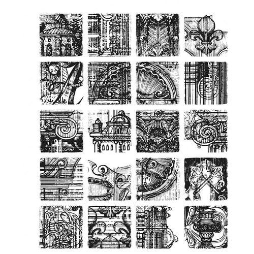Stampers Anonymous - Tim Holtz - Cling Mounted Rubber Stamp Set - Creative Blocks