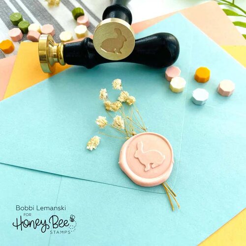 Honey Bee Stamps - Simply Spring Collection - Bee Creative - Wax Stamper - Bunny