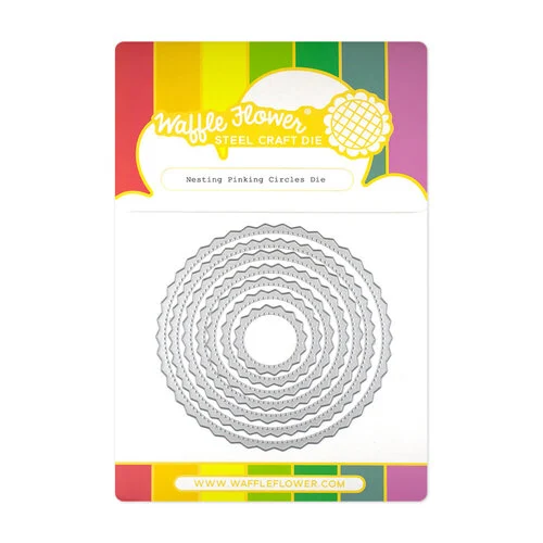 Waffle Flower Crafts - Craft Dies - Nesting Pinking Circles 1 Waffle Flower Crafts - Craft Dies - Nesting Pinking Circles
