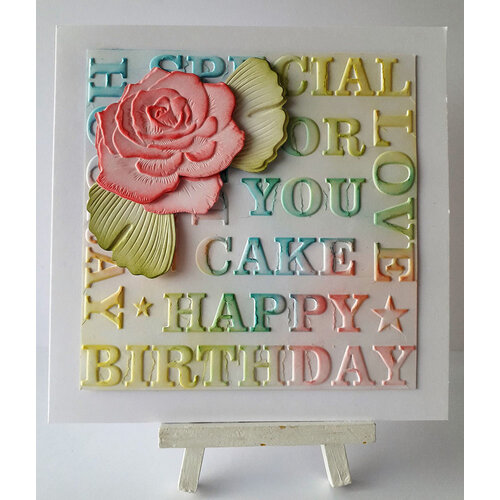Lisa Horton Crafts - 3D Embossing Folder - Birthday Greetings