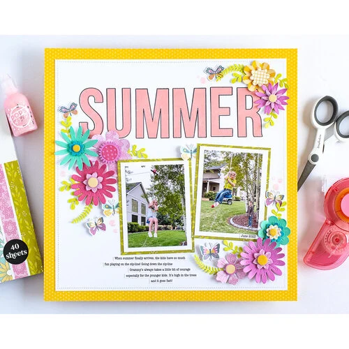 Scrapbook.com - Clear Photopolymer Stamp Set - Bold Letters - Large - Outline A-K