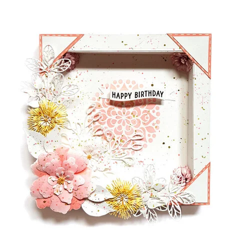 Elizabeth Craft Designs - Florals Volume 4 Collection - Dies - Shadow Box Frames 3 Elizabeth Craft Designs - Florals Volume 4 Collection - Dies - Shadow Box Frames