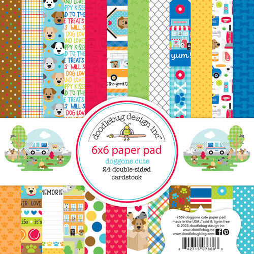 Doodlebug Design - Doggone Cute Collection - 6 x 6 Paper Pad