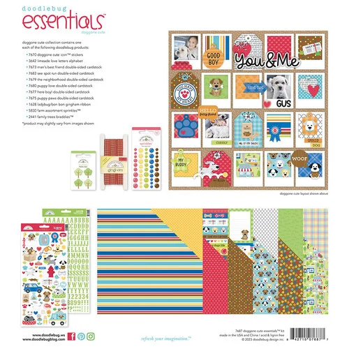 Doodlebug Design - Doggone Cute Collection - Essentials Kit 2 Doodlebug Design - Doggone Cute Collection - Essentials Kit