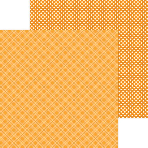 Doodlebug Design - Monochromatic Collection - 12 x 12 Double Sided Paper - Tangerine Plaid 1 Doodlebug Design - Monochromatic Collection - 12 x 12 Double Sided Paper - Tangerine Plaid