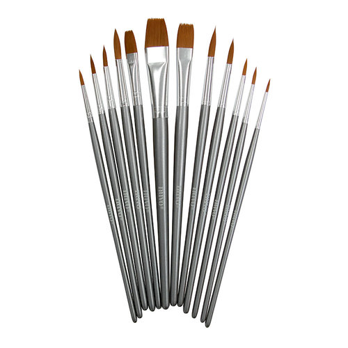 Nuvo - Nylon Brushes - 12 Pack 2 Nuvo - Nylon Brushes - 12 Pack