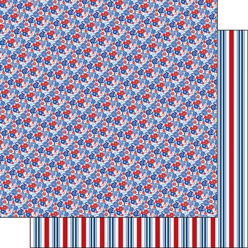 Scrapbook Customs - 12 x 12 Double Sided Paper - 4th of July 02