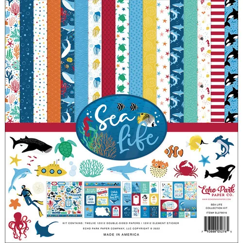 Echo Park - Sea Life Collection - 12 x 12 Collection Kit 1 Echo Park - Sea Life Collection - 12 x 12 Collection Kit