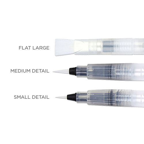 Crafter's Companion - Spectrum Noir - Water Brushes - 3 pack 2 Crafter's Companion - Spectrum Noir - Water Brushes - 3 pack