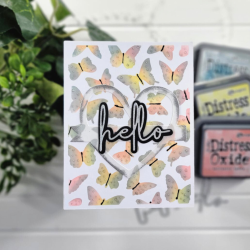 Scrapbook.com - Stencils - Butterflies - A2 - 4.25 x 5.5