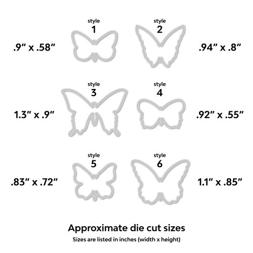 Scrapbook.com - Decorative Die Set - Flutter Bundle 5 Scrapbook.com - Decorative Die Set - Flutter Bundle