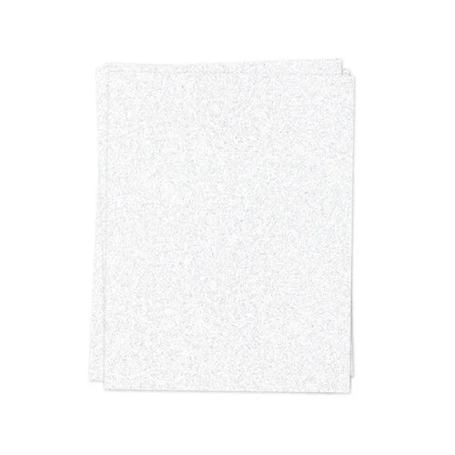 Concord and 9th - 8.5 x 11 Glitter Paper - White - 6 Pack