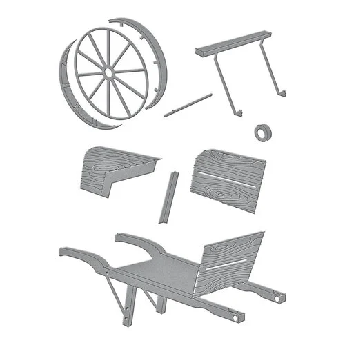 Spellbinders - Etched Dies - Country Wheelbarrow