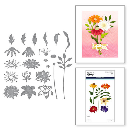 Spellbinders - Simon Hurley - Etched Dies - Floral Stems 1 Spellbinders - Simon Hurley - Etched Dies - Floral Stems