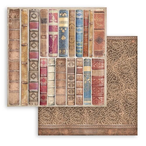 Stamperia - Vintage Library Collection - 12 x 12 Paper Pad - Backgrounds 2 Stamperia - Vintage Library Collection - 12 x 12 Paper Pad - Backgrounds