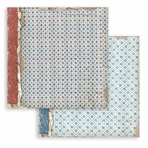 Stamperia - Vintage Library Collection - 12 x 12 Paper Pad - Backgrounds 8 Stamperia - Vintage Library Collection - 12 x 12 Paper Pad - Backgrounds