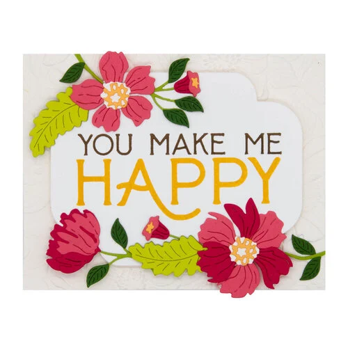Spellbinders - BetterPress Collection - Press Plates - You Make Me Happy