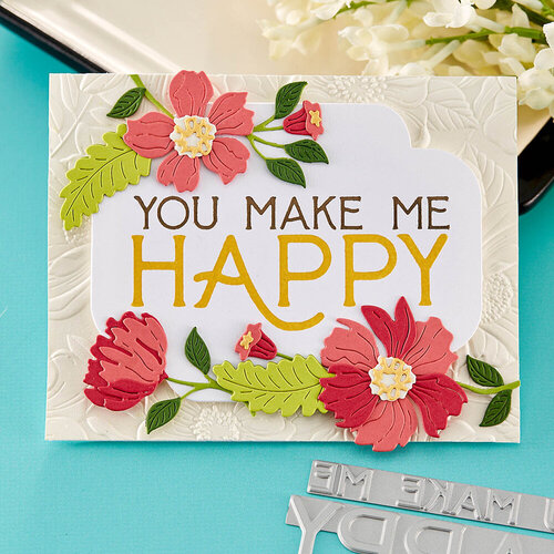 Spellbinders - BetterPress Collection - Press Plates - You Make Me Happy