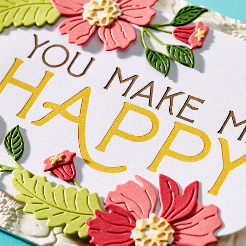 Spellbinders - BetterPress Collection - Press Plates - You Make Me Happy