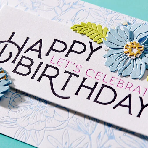 Spellbinders - BetterPress Collection - Press Plates - Happy Birthday Celebrate 6 Spellbinders - BetterPress Collection - Press Plates - Happy Birthday Celebrate