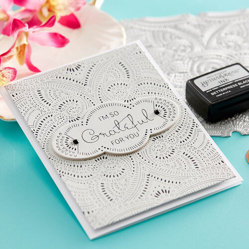 Spellbinders - BetterPress Collection - Press Plates and Die Set - So Grateful for You