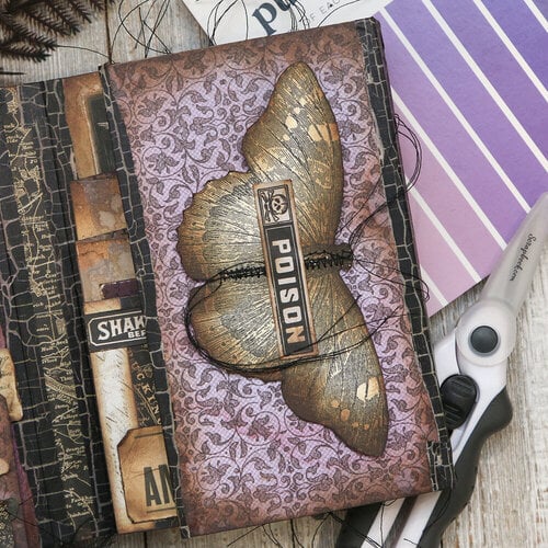 Scrapbook.com - Purples - Smooth Cardstock Paper Pad - 6x8 - 40 Sheets