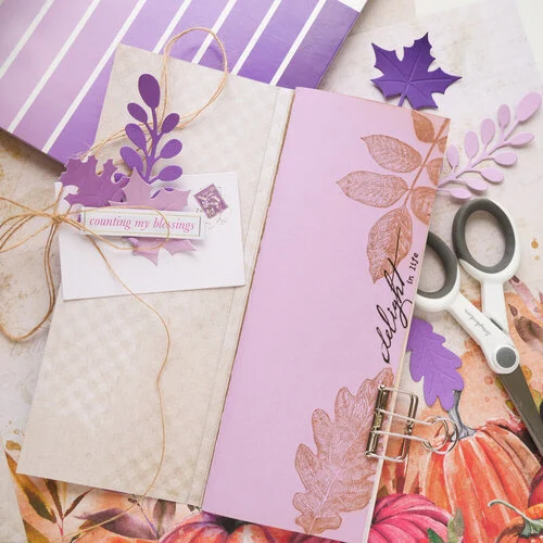 Scrapbook.com - Purples - Smooth Cardstock Paper Pad - 6x8 - 40 Sheets