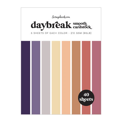 Scrapbook.com - Daybreak - Smooth Cardstock Paper Pad - 6x8 - 40 Sheets 1 Scrapbook.com - Daybreak - Smooth Cardstock Paper Pad - 6x8 - 40 Sheets