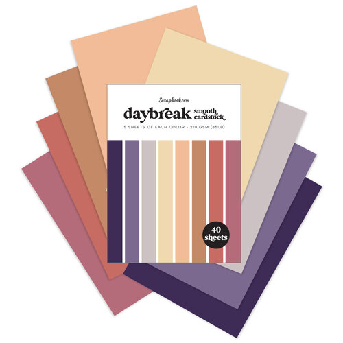 Scrapbook.com - Daybreak - Smooth Cardstock Paper Pad - 6x8 - 40 Sheets 2 Scrapbook.com - Daybreak - Smooth Cardstock Paper Pad - 6x8 - 40 Sheets