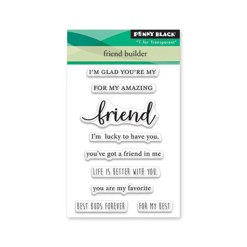 Penny Black - Clear Photopolymer Stamps - Friend Builder 1 Penny Black - Clear Photopolymer Stamps - Friend Builder