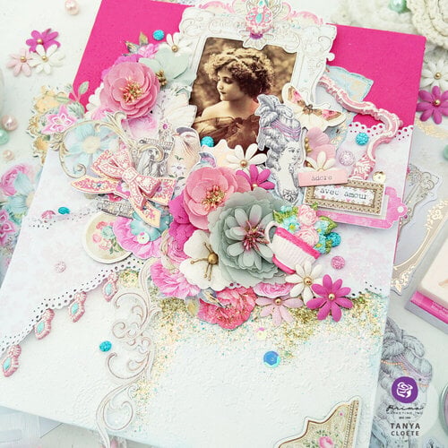 Prima - Avec Amour Collection - 12 x 12 Paper Pad