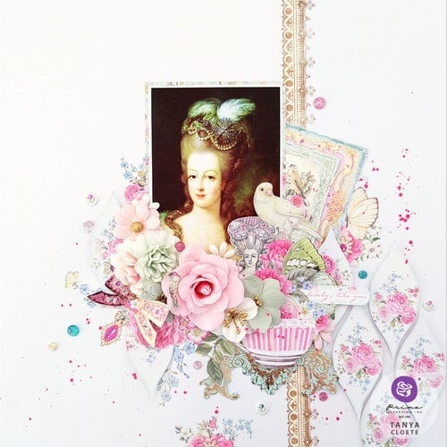 Prima - Avec Amour Collection - 12 x 12 Paper Pad