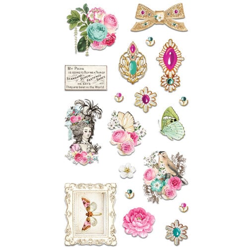Prima - Avec Amour Collection - Puffy Stickers
