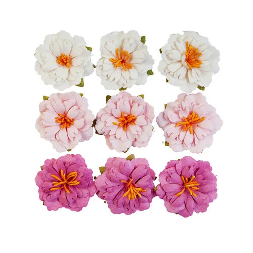 Prima - Avec Amour Collection - Flower Embellishments - Blushing