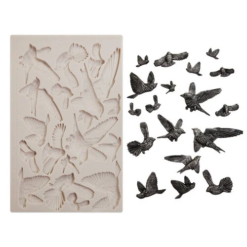 Prima - Finnabair Collection - Moulds - Flocking Birds 1 Prima - Finnabair Collection - Moulds - Flocking Birds