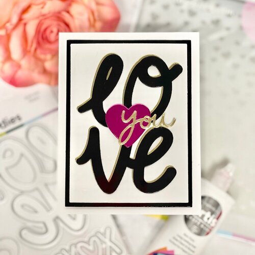 Scrapbook.com - Coordinating Die Set - Love You xoxo 6 Scrapbook.com - Coordinating Die Set - Love You xoxo