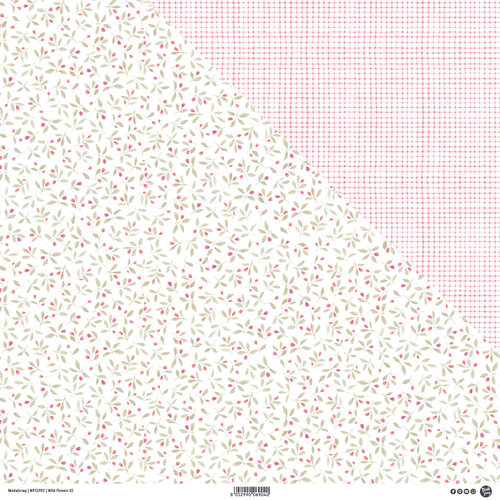 ModaScrap - 12 x 12 Double Sided Paper - Wild Flowers 02