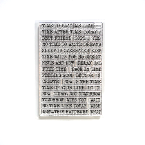 Elizabeth Craft Designs - Back In Time Collection - Clear Photopolymer Stamps - Journal Phrases 02