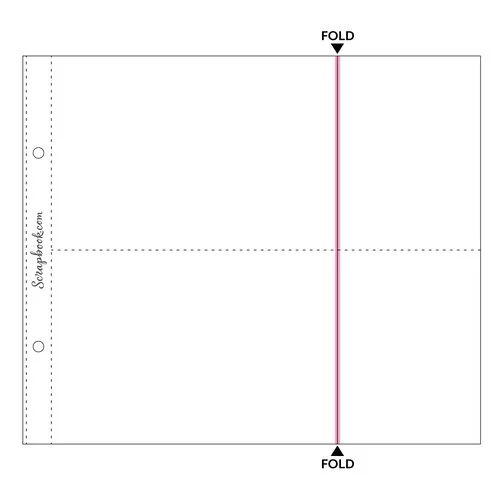 Scrapbook.com - 6x8 Page Protectors - Panoramic - Two 4x6 Two 3x4 Pockets - 20 Pack