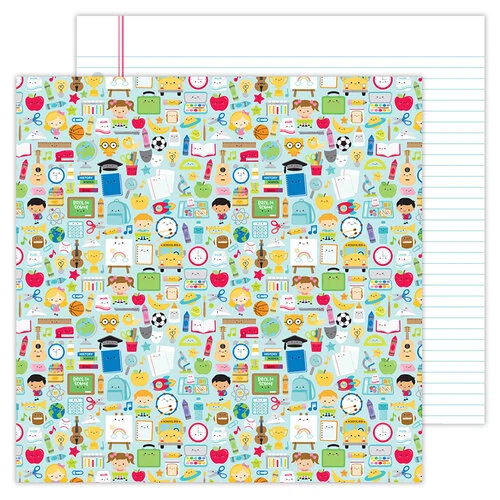 Doodlebug Design - School Days - 12 x 12 Double Sided Paper - School Days 1 Doodlebug Design - School Days - 12 x 12 Double Sided Paper - School Days