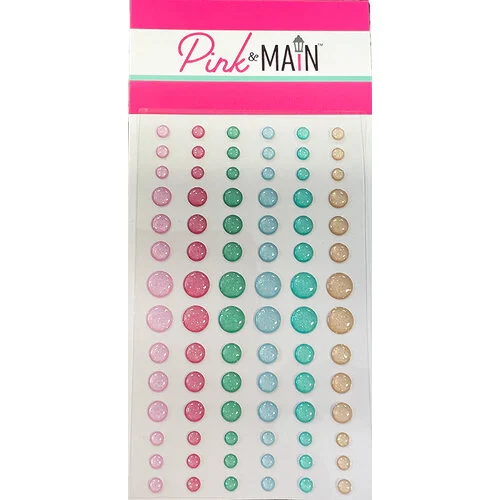 Pink and Main - Enamel Dots - Glitter - Summer Fun