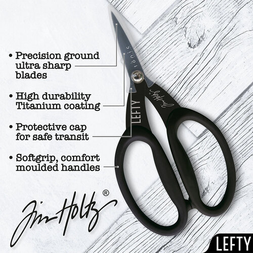 Tonic Studios - Tim Holtz - Micro Serrated Titanium Scissors - 7 Inches - Left-handed 9 Tonic Studios - Tim Holtz - Micro Serrated Titanium Scissors - 7 Inches - Left-handed