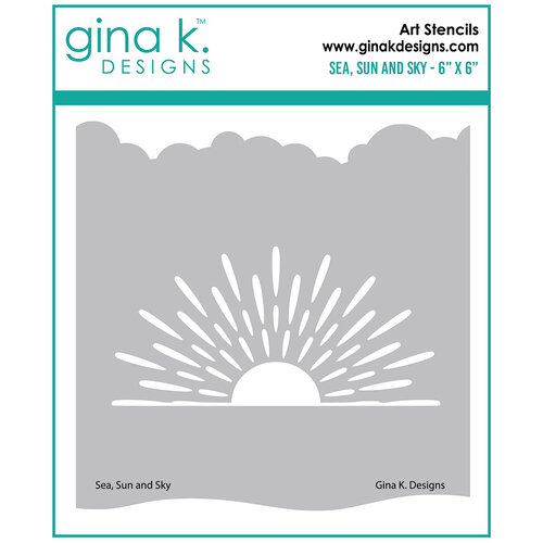 Gina K Designs - Stencils - Sea, Sun and Sky 1 Gina K Designs - Stencils - Sea, Sun and Sky