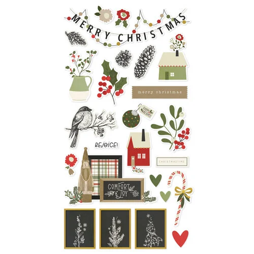 Simple Stories - The Holiday Life Collection - 6 x 12 Chipboard Stickers 2 Simple Stories - The Holiday Life Collection - 6 x 12 Chipboard Stickers