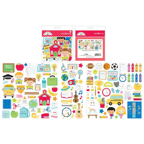 Doodlebug Design - School Days - Odds and Ends - Die Cut Cardstock Pieces