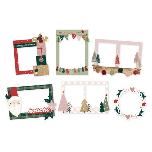 Simple Stories - Boho Christmas Collection - Chipboard Frames