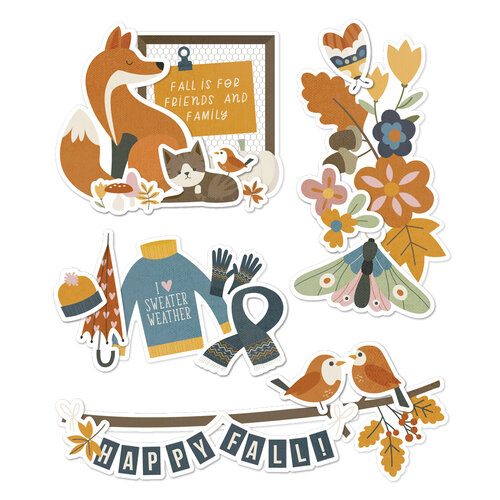 Simple Stories - Acorn Lane Collection - Layered Chipboard