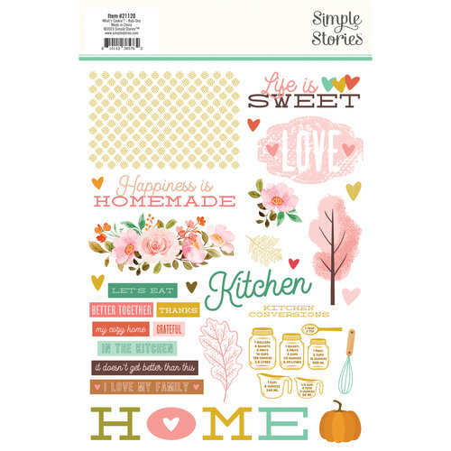 Simple Stories - What's Cookin' Collection - Rub Ons