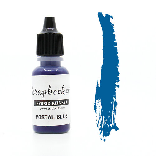 Scrapbook.com - Premium Hybrid Ink Pad and Reinker - Postal Blue 3 Scrapbook.com - Premium Hybrid Ink Pad and Reinker - Postal Blue