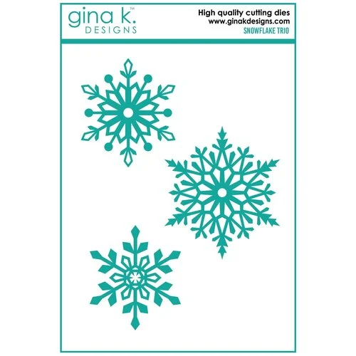 Gina K Designs - Dies - Snowflake Trio 1 Gina K Designs - Dies - Snowflake Trio